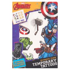 Marvel Avengers Ultimate Team Temporary Tattoo Set