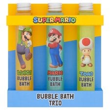 Super Mario bubble bath trio 3 x 100ml
