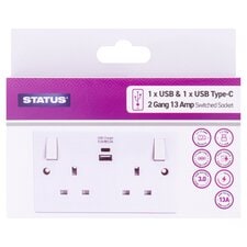 Status Usb A And Usb C Wall Plug Fitting