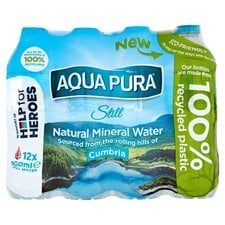 Aqua Pura Still Natural Mineral Water 12 x 500ml