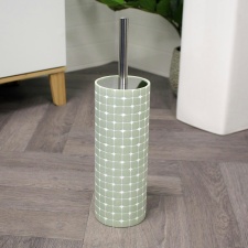 Showerdrape Mosaica Pistachio Green Collection Toilet Brush & Holder