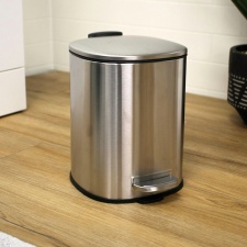 Showerdrape Capri Collection Stainless Steel Satin 3L Pedal Bin