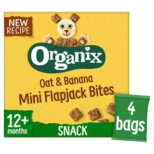 Organix Oat & Banana Mini Flapjack Bites 4 x 20g