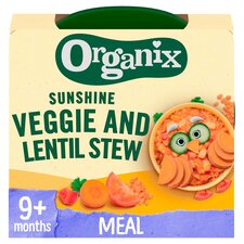 Organix Sunshine Veggie & Lentil Stew Meal 9+ Months 190g