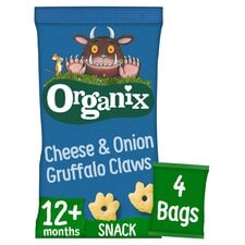 Organix Cheese & Onion Gruffalo Claws 4X15g