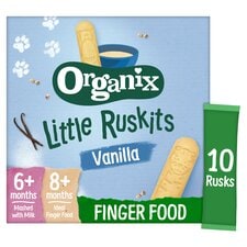 Organix Little Ruskits Vanilla Biscuits 10 X 6G