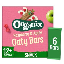 Organix 12 Month Apple & Raspberry Fruit & Cereal Bar 6X30g