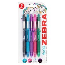 Zebra Zgrip Rt Ball Pens Asstd 5 Pack