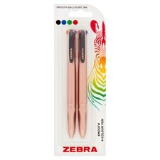 Zebra 4 Colour Rose Gold 2 Pack