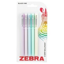 Zebra Stick Pastel Black Ink 5 Pack