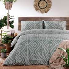 furn. Tanza Global Geometric King Duvet Cover Set