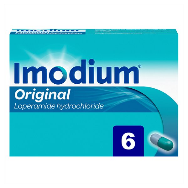 Imodium Original Diarrhoea Relief Capsules & Tablets - 1 Dose 6s