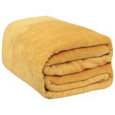 Brentfords Ultra Soft Blanket Fleece, 120x150cm - Ochre Yellow