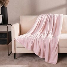 Brentfords Ultra Soft Blanket Fleece, 120x150cm - Blush Pink