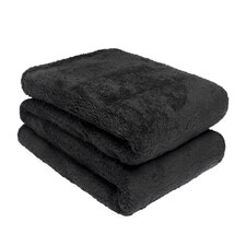 Brentfords Teddy Fleece Throw Blanket, 125x150cm - Black