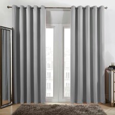 Dreamscene Blackout Thermal Eyelet Curtains, 168x182cm