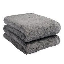 Brentfords Teddy Fleece Blanket, 200x240cm - Charcoal