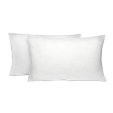 Brentfords Luxury Soft Medium Firm Support 2 Pack Bed Pillows, 46x71cm - White