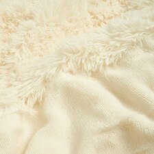 Sienna Fluffy Blanket Fleece, 150x200cm - Cream