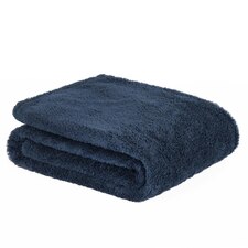 Brentfords Teddy Fleece Blanket Throw, 150x200cm - Navy Blue