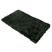 Sienna Soft Non-Shed Thick Pile Shaggy Floor Rug, 120x170cm - Forest Green