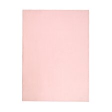 Dreamscene Luxury Plain Fleece Blanket Bedspread, 150x200cm - Blush Pink