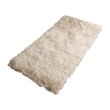 Sienna Soft Non-Shed Thick Pile Shaggy Floor Rug, 120x170cm - Natural