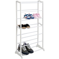 OHS 7 Tier Shoe Storage Shelf Stand Organiser Unit - White