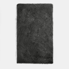 OHS Soft Shaggy Textured Plush Carpet Floor Rug, 80x150cm - Charcoal