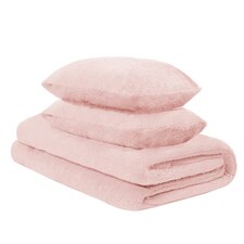 OHS Coverless Soft Teddy Fleece 10.5 Tog Duvet And Pillowcase Bedding Set, 135x200cm