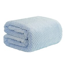 Dreamscene Luxury Waffle Honeycomb Warm Blanket, 125x150cm - Blue