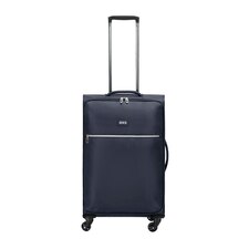 OHS 4 Wheel Medium Lightweight Soft Shell Travel Luggage Suitcase, 65x45x25cm