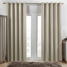 Dreamscene Blackout Thermal Eyelet Curtains, 168x137cm