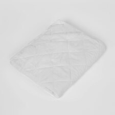 OHS Quilted Mattress Protector Topper Bed Cover Sheet, Double - White