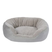 OHS Teddy Matte Velvet Square Pet Dog Plush Cushion Bed, 55x55cm