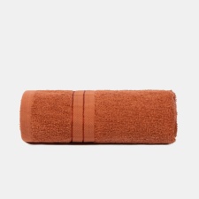 Brentfords Luxury 100% Cotton 500GSM Bathroom Hand Towel, 50x80cm - Burnt Orange