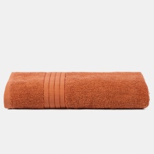 Brentfords Luxury 100% Cotton 500GSM Bathroom Bath Sheet Towel, 90x150cm - Burnt Orange