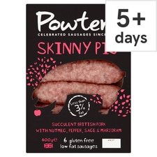 Powters Skinny Pig Pork Sausages 400G (L