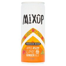 Mix Up Premium Mixed Apple Rum Lime & Ginger Ale 250Ml