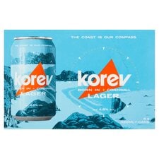 St Austell Korev Lager 6 X330ml Can (L)