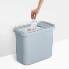 OHS J&J Kitchen Rubbish Waste Recycling Caddy Bin, 30L - Grey