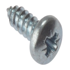 Forgefix Self-Tapping Screw Pozi Pan Head Zp 1.1/4In X 10 Box 200