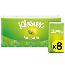 Kleenex Balsam Tissues Pocket Pack x8  9 Sheets