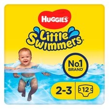 Huggies Little Swimmers Size 2-3 Disposable Swim Nappies x12