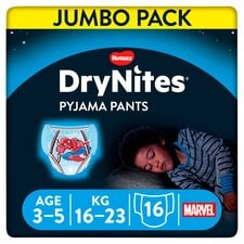 Huggies DryNites Bedwetting Pyjama Nappy Pants Boys 3-5Yr x16