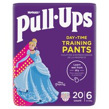 Huggies Pull Ups Training Nappy Pants Girls Day 2-4Yr Size6 x20