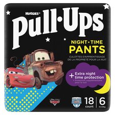 Huggies Pull Ups Training Nappy Pants Boys Night 2-4Yr Size6 x18