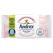 Andrex Pure Care Flushable Moist Toilet Tissue 36 Wipes