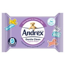 Andrex Gentle Clean Washlets Flushable Moist Toilet Tissue 36 Wipes