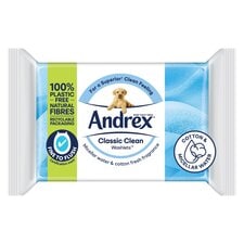 Andrex Classic Clean Flushable Moist Toilet Tissue 36 Wipes
